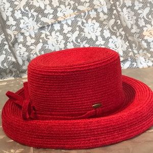 Vintage Red Scala hat